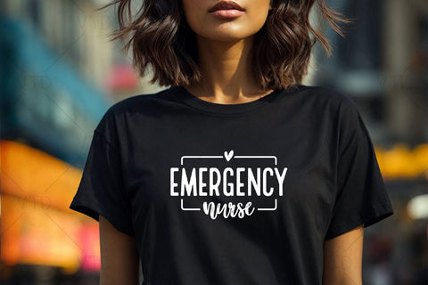 Emergency Nurse Svg files, ER Nurse Svg, Gift for ED RN, Emergency nurse shirt gift SVG DesignDestine 