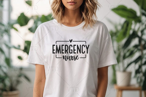 Emergency Nurse Svg files, ER Nurse Svg, Gift for ED RN, Emergency nurse shirt gift SVG DesignDestine 
