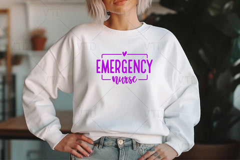 Emergency Nurse Svg files, ER Nurse Svg, Gift for ED RN, Emergency nurse shirt gift SVG DesignDestine 