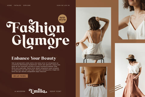 Emilia Typeface Font Storytype Studio 