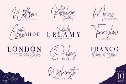Emilliya – Luxury Signature Font Font Good Java 