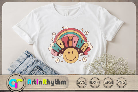 Emotional Svg, Retro Groovy Svg, Groovy Svg, Hippie Svg, Mental Health Matters Svg SVG Artinrhythm shop 