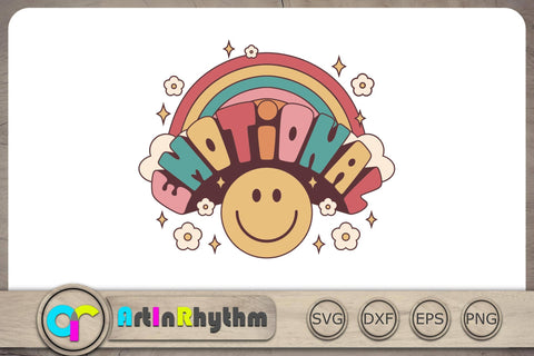 Emotional Svg, Retro Groovy Svg, Groovy Svg, Hippie Svg, Mental Health Matters Svg SVG Artinrhythm shop 