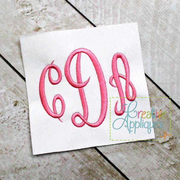 Empire Monogram Embroidery Font - So Fontsy