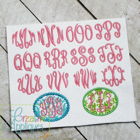 Empire Monogram Embroidery Font Font Creative Appliques 