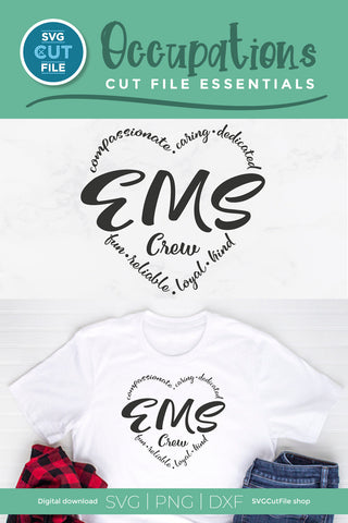 EMS svg, First responder svg, emergency worker SVG SVG Cut File 