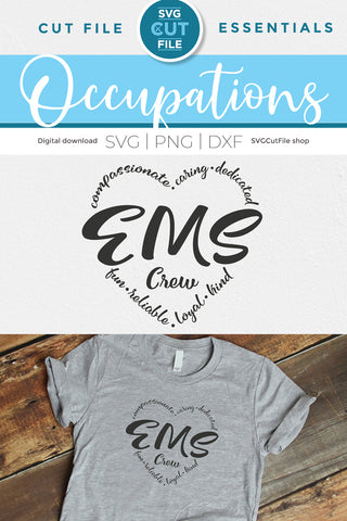 EMS svg, First responder svg, emergency worker SVG SVG Cut File 
