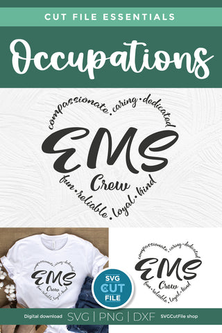 EMS svg, First responder svg, emergency worker SVG SVG Cut File 
