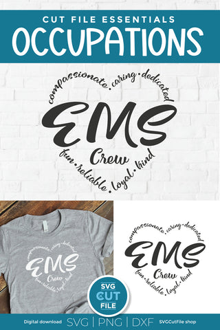 EMS svg, First responder svg, emergency worker SVG SVG Cut File 