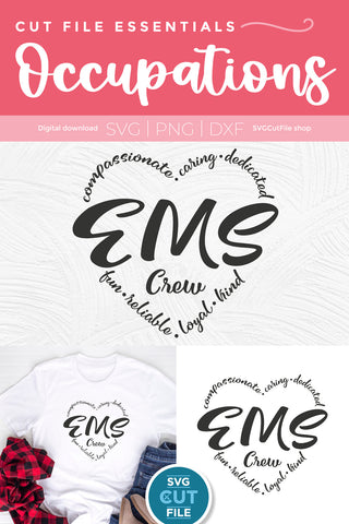 EMS svg, First responder svg, emergency worker SVG SVG Cut File 
