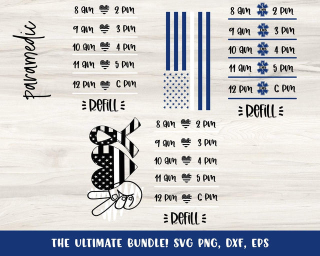 ems water bottle tracker paramedic water bottle tracker emt svg, paramedic SVG, ems svg, paramedic svg bundle, emt svg bundle, emt life svg SVG WildOakSVG 