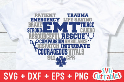 EMT Subway Art Heart Svg Cuttables 