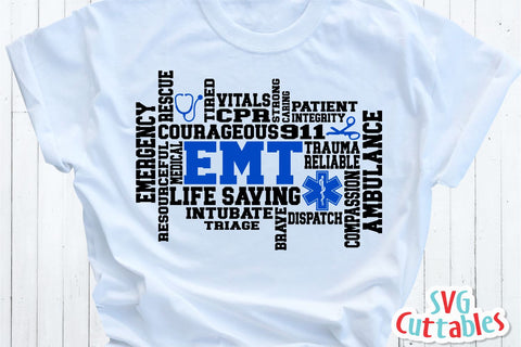 EMT Word Art SVG Svg Cuttables 