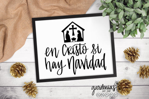 En Cristo si hay Navidad | Spanish Christmas SVG SVG Gardenias Art Shop 