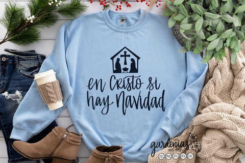 En Cristo si hay Navidad | Spanish Christmas SVG SVG Gardenias Art Shop 