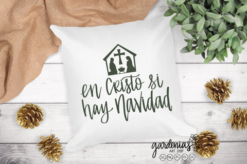 En Cristo si hay Navidad | Spanish Christmas SVG SVG Gardenias Art Shop 