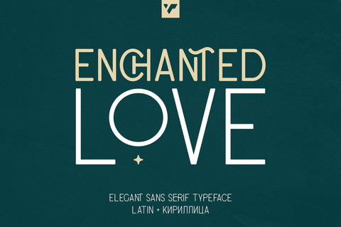 Enchanted Love - Sans Serif Typeface Font VPcreativeshop 