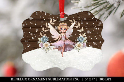 Enchanting Fairy Benelux Christmas Ornament Sublimation PNG Sublimation BijouBay 