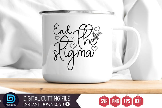 End the stigma SVG SVG DESIGNISTIC 