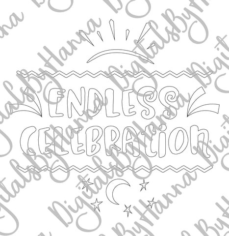 Endless Celebration Winter Holidays Print & Cut SVG Digitals by Hanna 