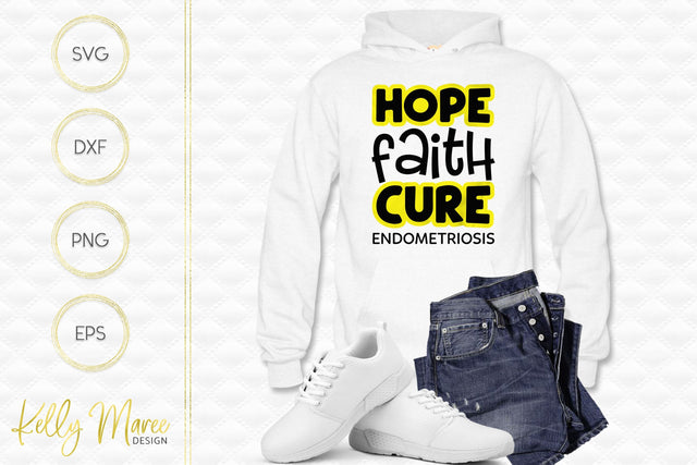 Endometriosis Awareness Cut File Kelly Maree Design 