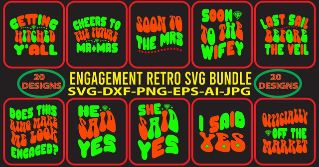 Engagement-RETRO-SVG-BUNDLE SVG Syaman 