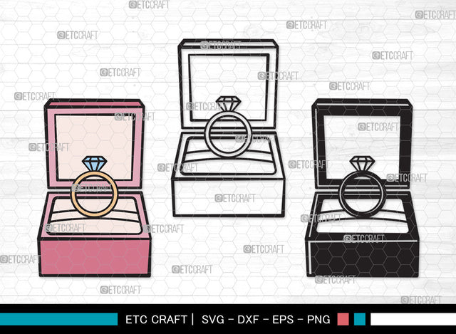 Engagement Ring Clipart SVG | Diamond Ring Svg | Wedding Ring Svg | Ring Svg | Diamond Wedding Ring Svg | Gold Ring Svg | Engagement Ring Clipart SVG ETC Craft 