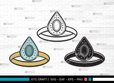 Engagement Ring Clipart SVG | Diamond Ring Svg | Wedding Ring Svg | Ring Svg | Diamond Wedding Ring Svg | Gold Ring Svg | Engagement Ring Clipart SVG ETC Craft 