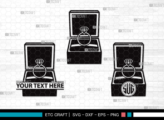 Engagement Ring Monogram SVG | Diamond Ring Svg | Wedding Ring Svg | Ring Svg | Diamond Wedding Ring Svg | Gold Ring Svg | Engagement Ring Monogram SVG ETC Craft 