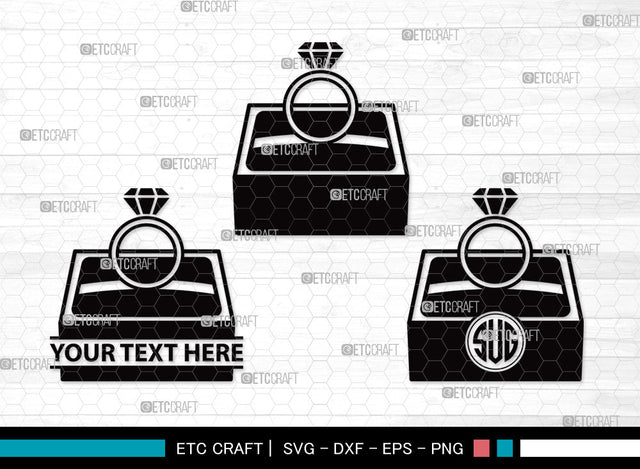 Engagement Ring Monogram SVG | Diamond Ring Svg | Wedding Ring Svg | Ring Svg | Diamond Wedding Ring Svg | Gold Ring Svg | Engagement Ring Monogram SVG ETC Craft 