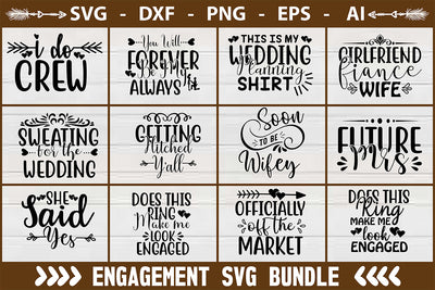 Engagement SVG Bundle SVG Nbd161 