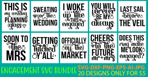 Engagement Svg Bundle SVG Syaman 