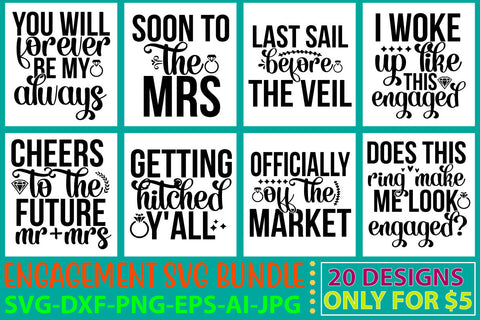 Engagement Svg Bundle SVG Syaman 