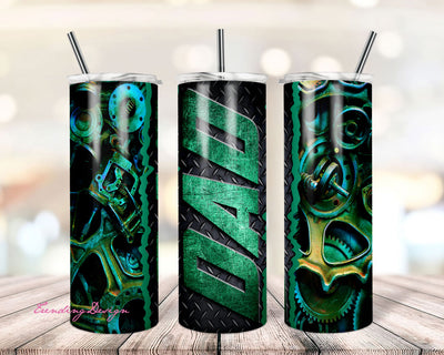 Engine Dad Tumbler Wrap, Mechanic Seamless Tumbler for Dad, 20oz Tumbler design, Fathers Day Tumbler, Man Tumbler Sublimation TrendingDesign 