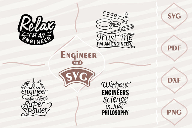 Engineer - SVG bundle 2 SVG Digital Mojito 