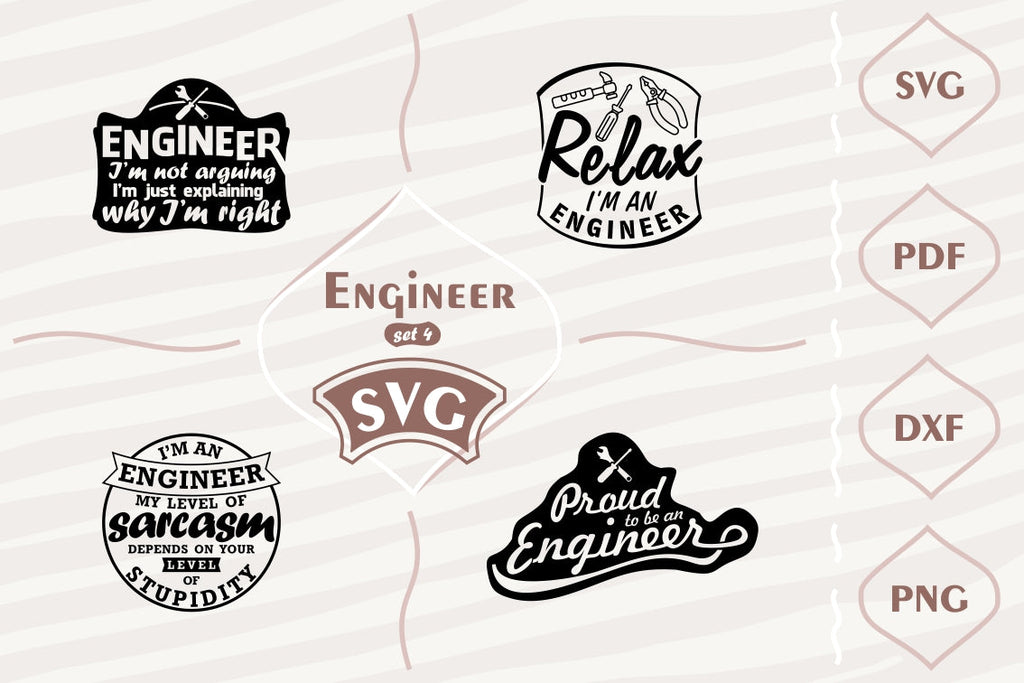 Engineer - SVG bundle 4 - So Fontsy