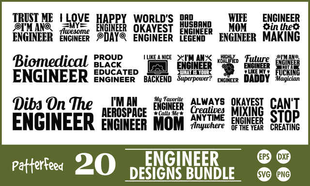 Engineer SVG Designs Bundle SVG PatternFeed8 