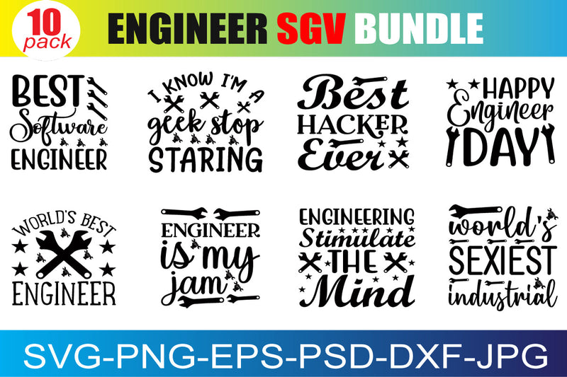 Engineering SVG Bundle, SVG Files for Cricut, Engineer Art Print, Instant Digital Download, Engineer svg, Commercial Use Svg Files SVG buydesign 