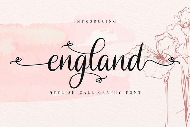 England // Stylish Calligraphy Font Font Bluestudio 