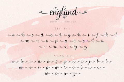 England // Stylish Calligraphy Font Font Bluestudio 