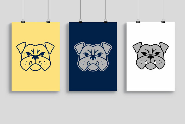 English Bulldog Face SVG SVG Designed by Geeks 