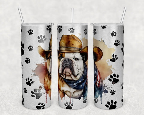 English Bulldog Tumbler Wraps Bundle, 20 Oz Skinny Tumbler English Bulldog Sublimation Designs, Seamless English Bulldog PNG, 5 Designs Sublimation HappyDesignStudio 