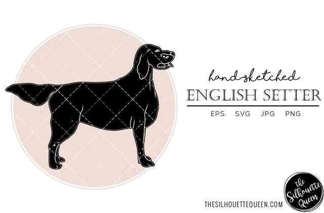 English Setter Sketch SVG Loveleen Kaur 