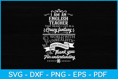 English Teacher Teaching School Kid Education Svg Design SVG artprintfile 