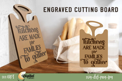 Engraved Cutting Boards Laser Cut. SVG. 3D Laser Cut Design. SVG Evgenyia Guschina 