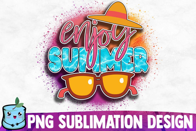 Enjoy Summer Sublimation Design Sublimation MintyMarshmallows 