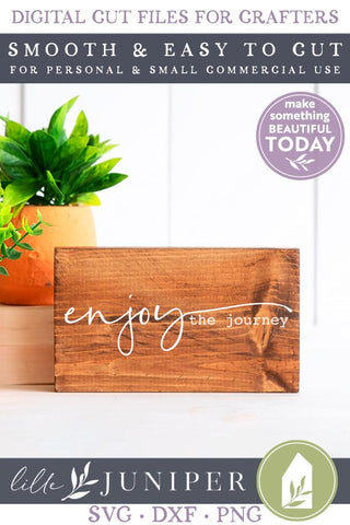 Enjoy the Journey SVG | Boho SVG | Motivational SVG SVG LilleJuniper 