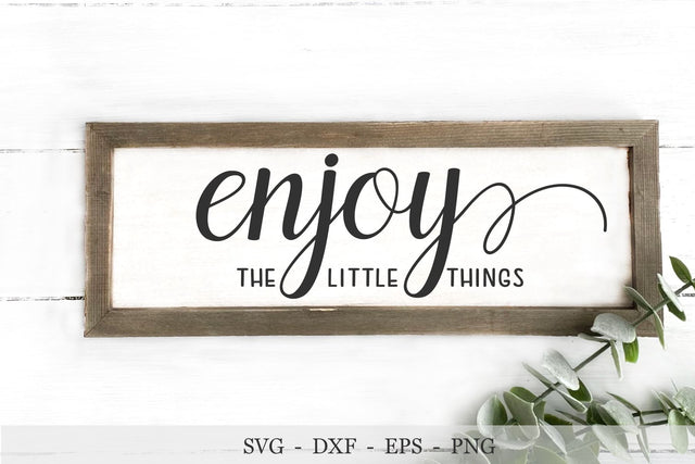 Enjoy The Little Things svg, Little Things svg, Enjoy svg SVG Chamsae Studio 