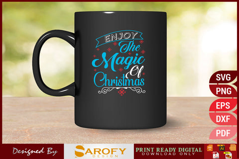 Enjoy The Magic Of Christmas Design SVG Cut File SVG Sarofydesign 
