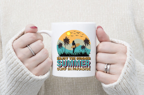 Enjoy the Summer Summer Surf in paradise Sublimation SVGArt 